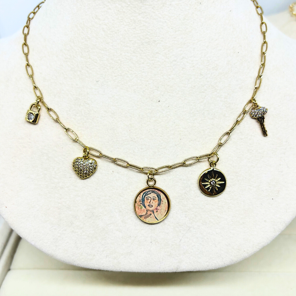 The Charmed Paper-Clip Necklace