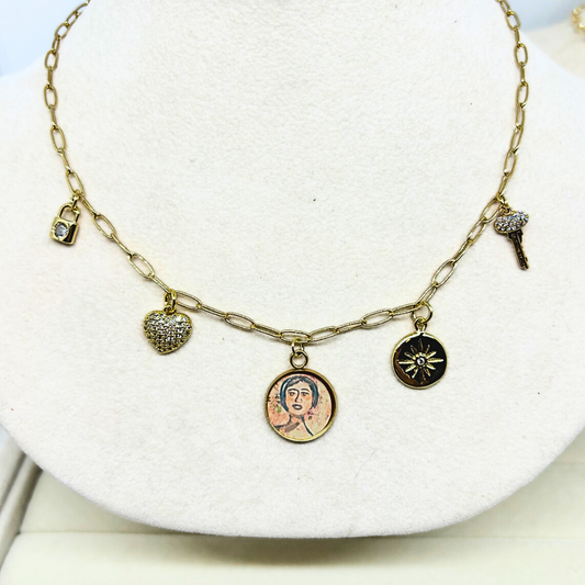 The Charmed Paper-Clip Necklace